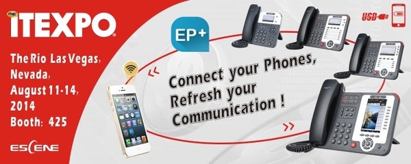 億景,將攜最新IP話(huà)機(jī)通信助理軟件EP+亮相ITEXPO West 2014 in Las Vegas